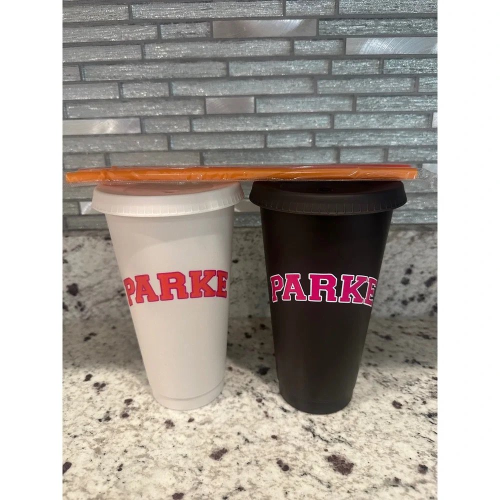 2 Parke x Dunkin' Limited Edition Cup‎ Tumbler 2026 With Straw and lids
